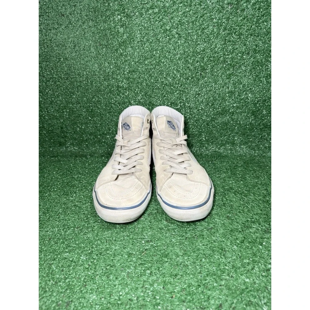 Vans Sk8 Hi Mens Size 7.5 Beige Skate Shoes Old Skool Casual Comfort‎ Sneakers